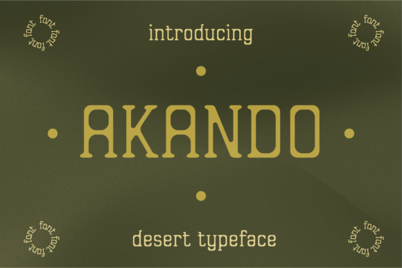 Akando: A Display Font That Earns Its Space