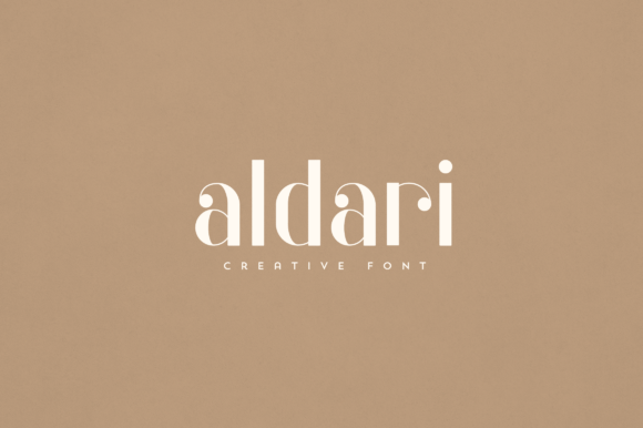 Aldari: A Display Font That Makes Handmade Typography Shine