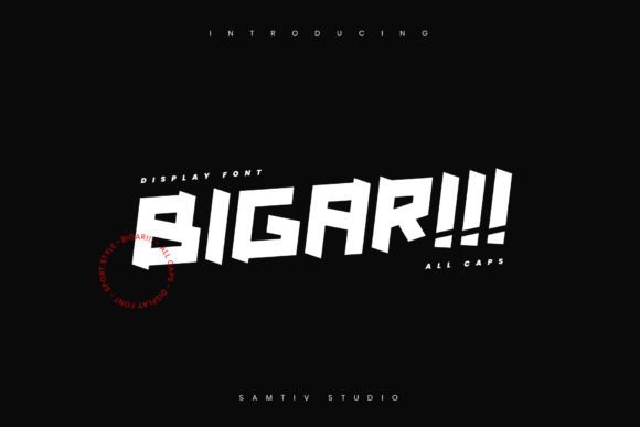 Bigar: A Display Font That Cuts Through the Feed