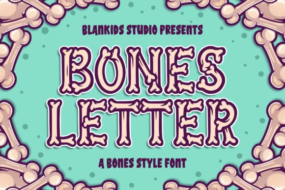 Bones Letter: A Spooky Display Font That Pops on Screen