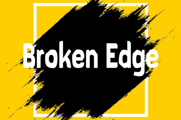Broken Edge: A Bold Display Font for Digital Branding