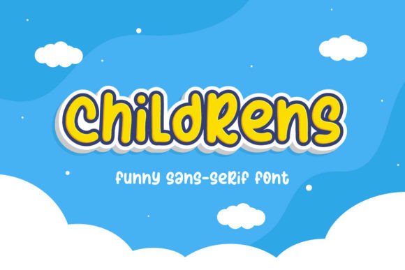 Childrens: A Playful Display Font That Feels Like a Smile