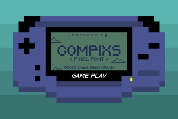 Compixs: A Retro Pixel Font That Pops on Handmade Labels & Printables