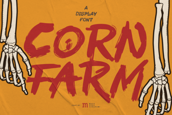 Corn Farm: A Spooky-Charmed Display Font for Digital Brands