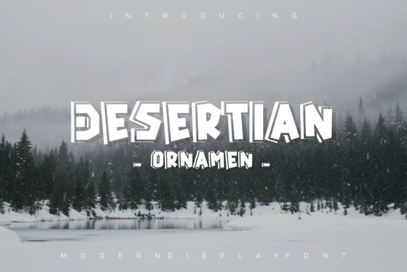Desertian Ornament: A Display Font That Breathes Quiet Confidence