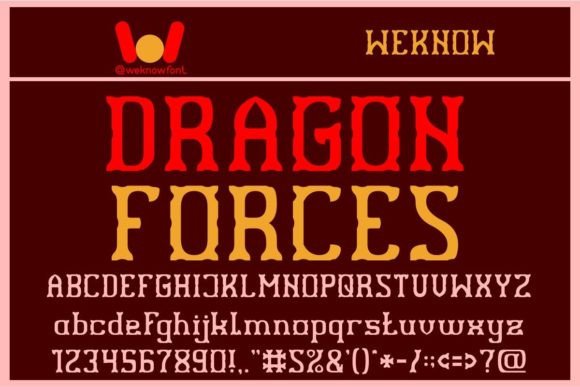 Dragon Forces: A Bold Display Font for Scroll-Stopping Campaigns