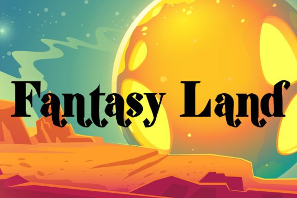 Fantasy Land: A Whimsical Display Font for Joyful Editorial Moments
