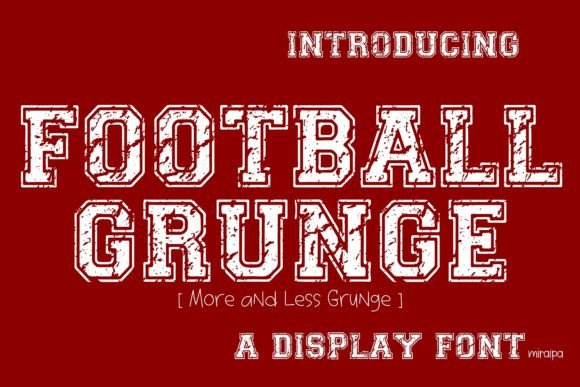 Football Grunge: A Bold Display Font for Editorial Impact