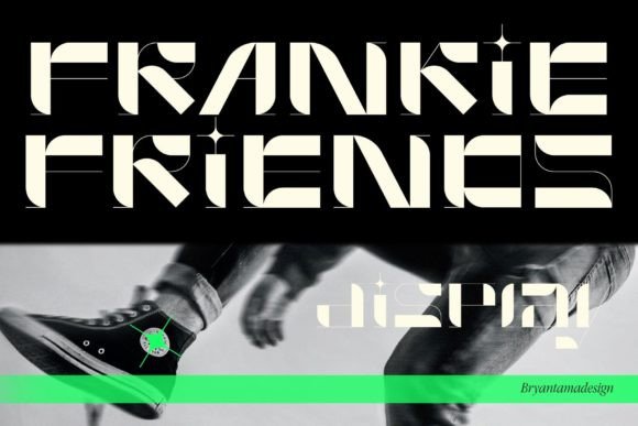 Frankie Friends: A Futuristic Display Font That Pops on the Web