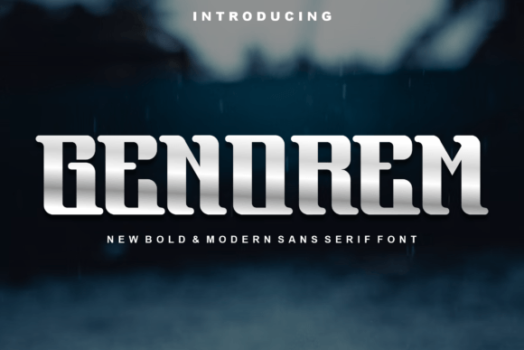 Genorem: A Modern Display Font That Actually Works