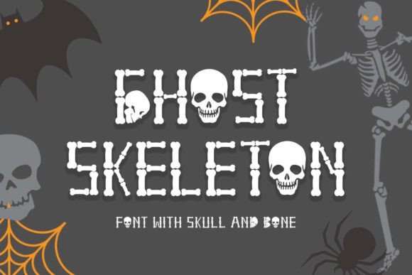 Ghost Skeleton Font: A Spooky-Sharp Display Typeface for Crafters