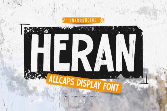 Heran: A Textured Display Font for Handmade Brands
