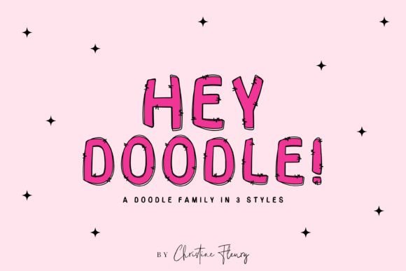 Hey Doodle: A Hand-Drawn Display Font That Feels Like Sketching With Purpose
