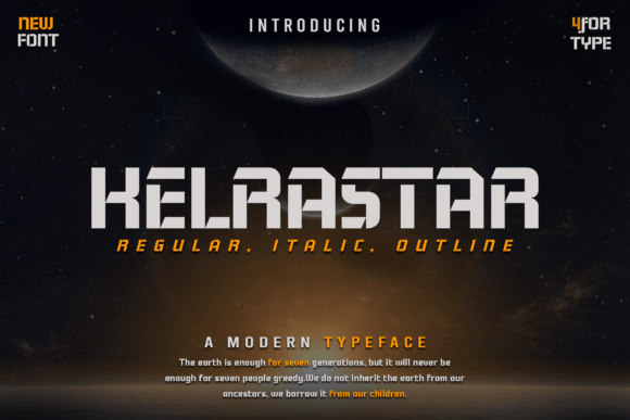 Kelrastar: A Display Font That Breathes Light Into Editorial Design