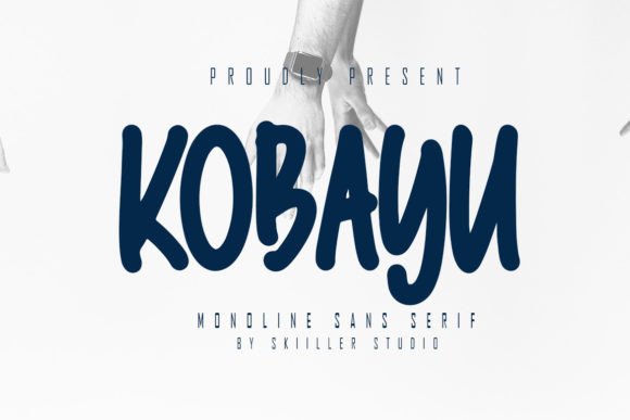 Kobayu: A Confident, Paint-Brushed Display Font for Editorial Moments