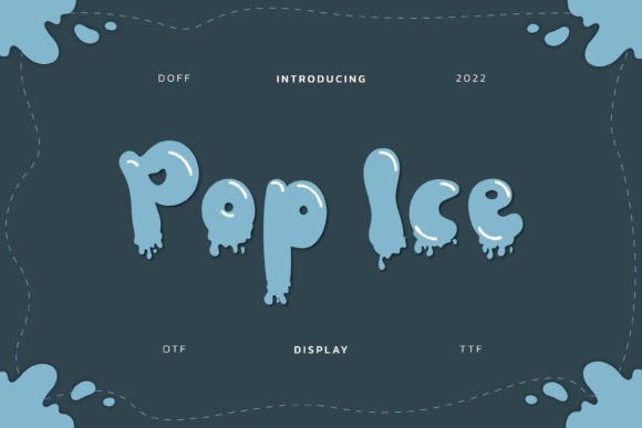 Pop Ice: A Frosty Display Font for Winter Web Design