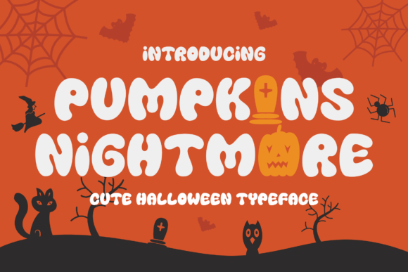 Pumpkins Nightmare: A Spooky-Adorable Display Font for Crafters