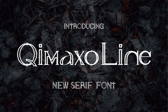Qimaxo Line: A Stylish Display Font for Handmade Labels & Printables