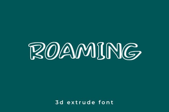 Roaming: A Futuristic Display Font for Handmade Creators