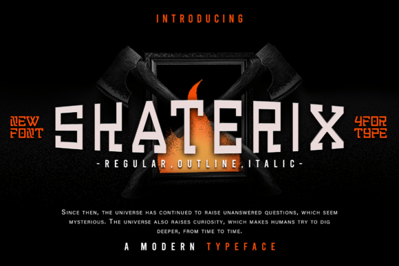 Skaterix: A Bold Display Font That Makes Handmade Products Pop