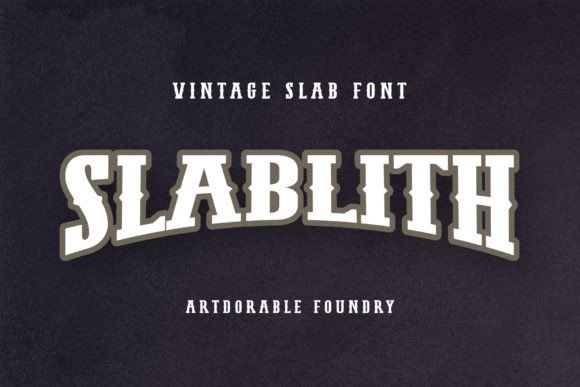 Slablith: A Vintage Display Font That Feels Like Finding the Right Record