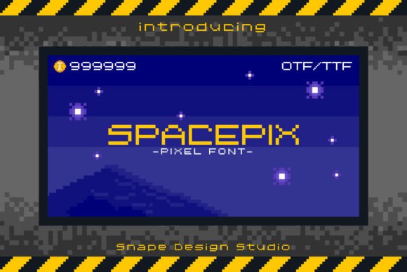 Spacepix: A Retro Pixel Typeface That Delivers Character