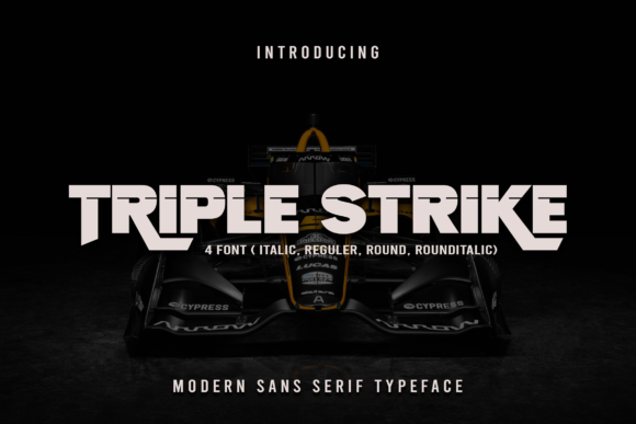 Triple Strike: A Display Font That Commands Attention
