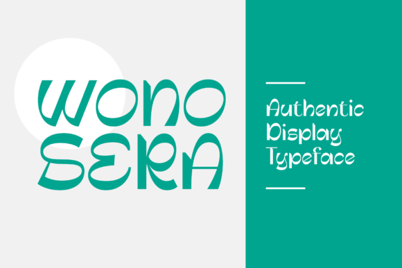 Wonosera: A Luxurious Display Font for Thoughtful Branding